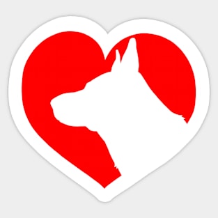 I love dogs Sticker